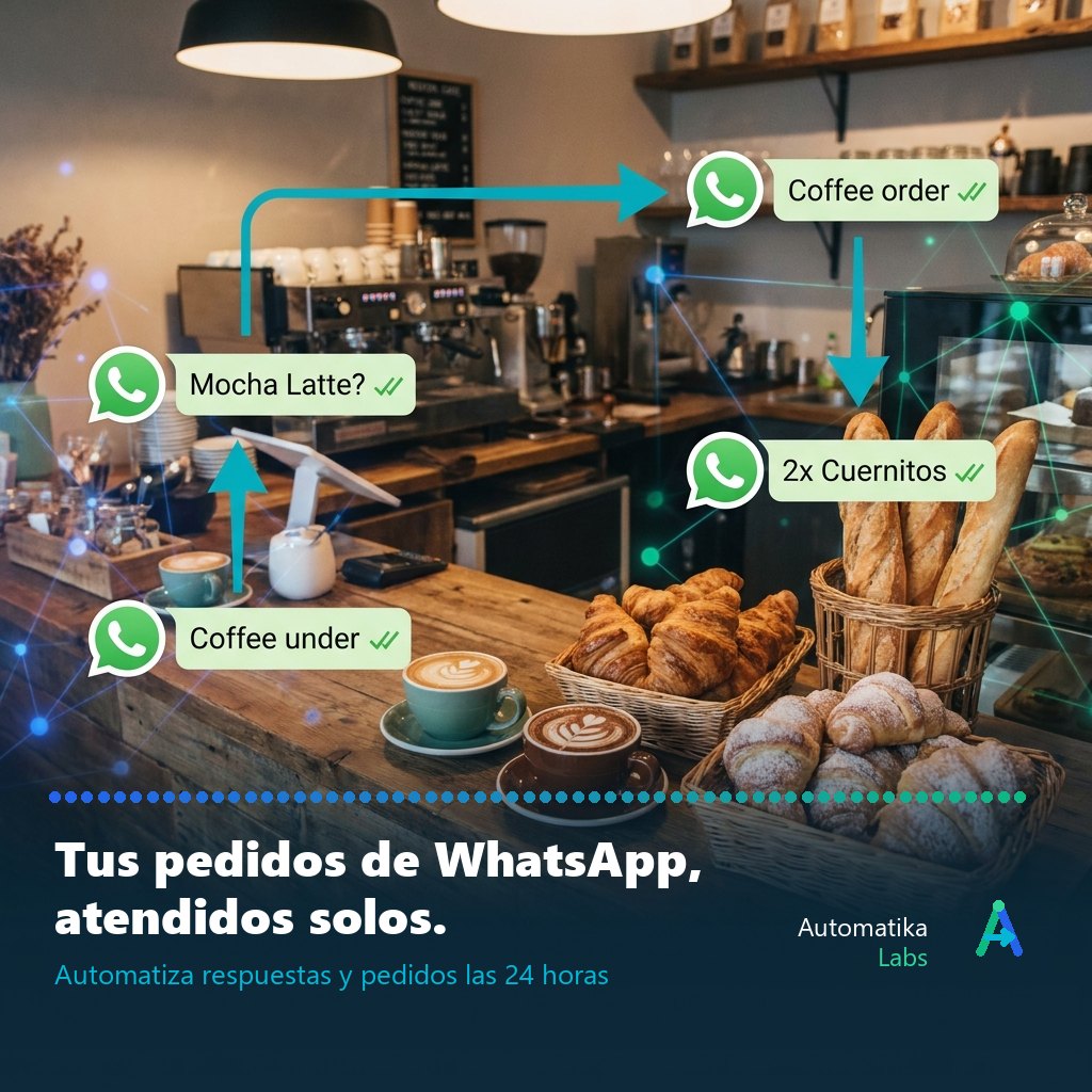 Pedidos de WhatsApp atendidos automáticamente
