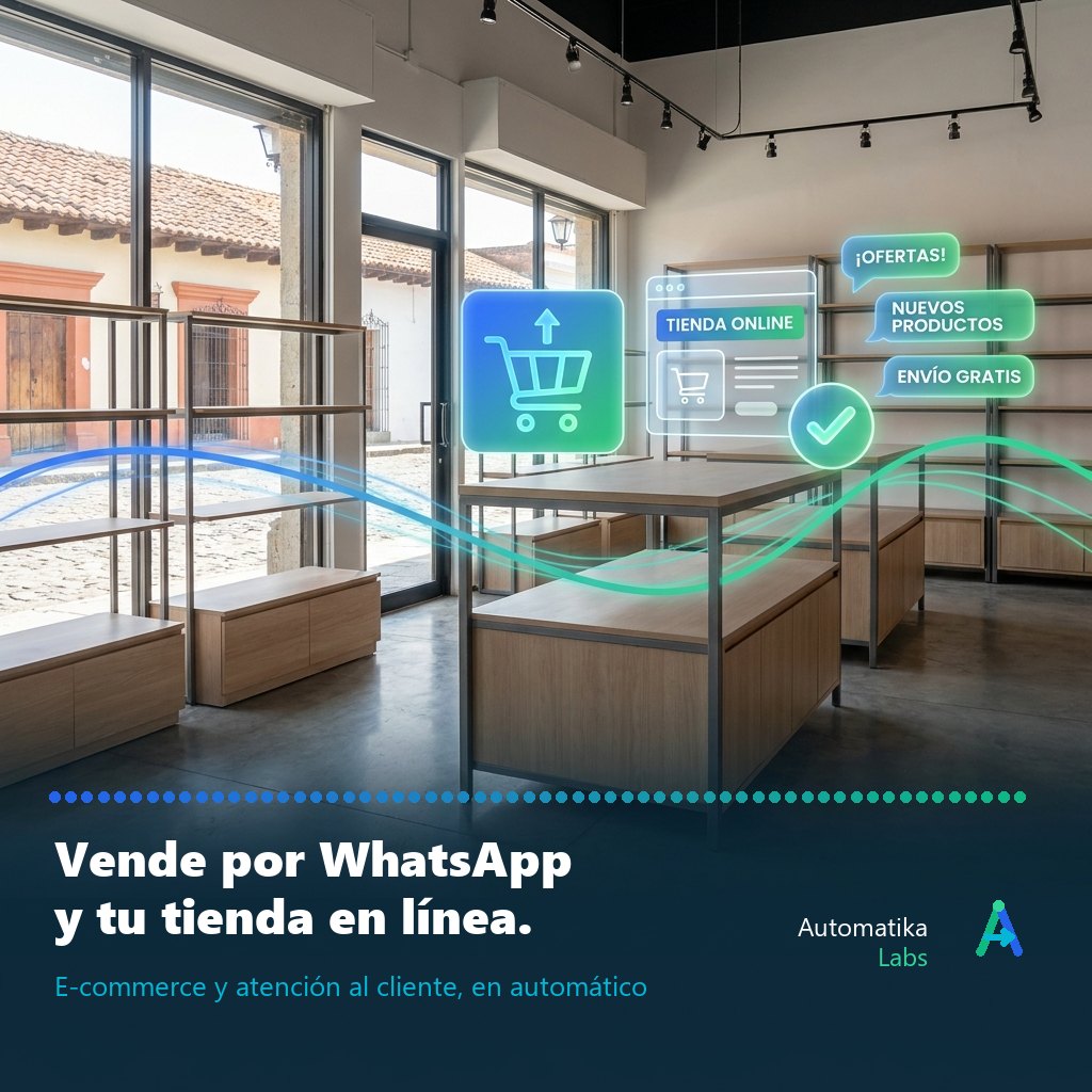 Vende por WhatsApp y tienda en línea
